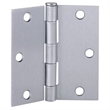 Design House Steel Door Hinge in Satin Chrome 3.5-in. Square Corner  6-Pack