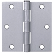 Design House Steel Door Hinge in Satin Chrome 3.5-in. Square Corner  6-Pack