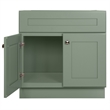 Brookings Wood Vanity Without Top in Morning Fog Unassembled 30 in.
