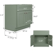 Brookings Wood Vanity Without Top in Morning Fog Unassembled 30 in.