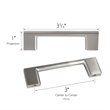 Design House Caster Steel Cabinet Pull 3