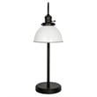 Design House Savannah Farmhouse Adjustable Metal Desk Lamp in Matte Black