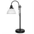 Design House Savannah Farmhouse Adjustable Metal Desk Lamp in Matte Black