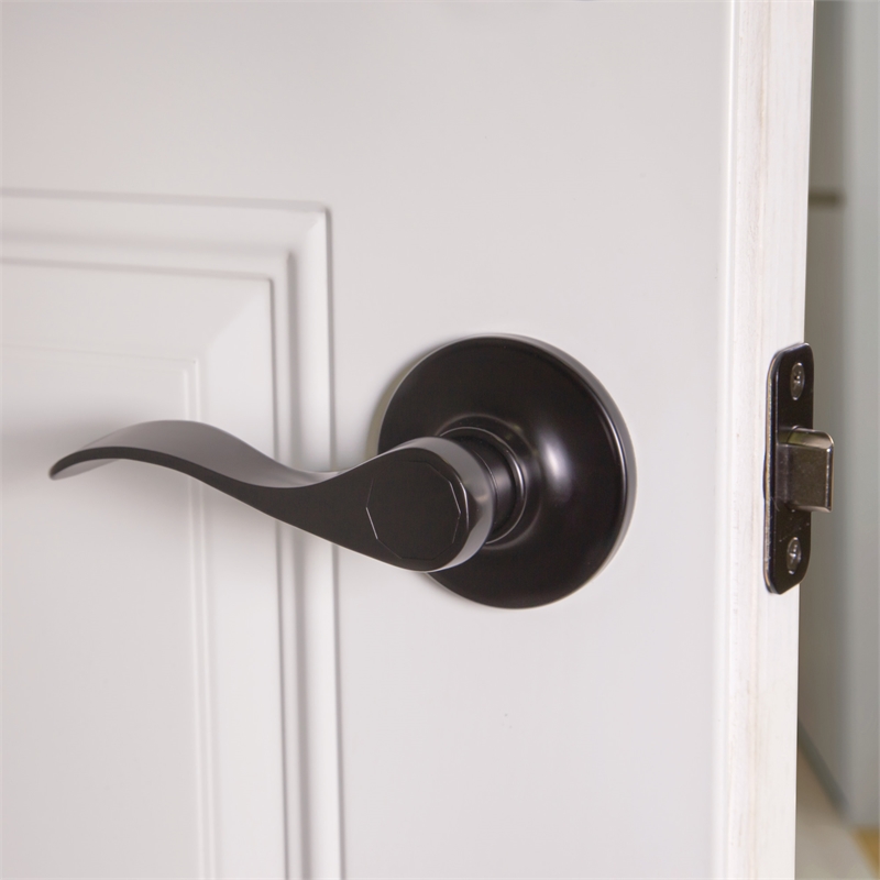 Springdale Matte Black Closet Door Lever 20 Pack