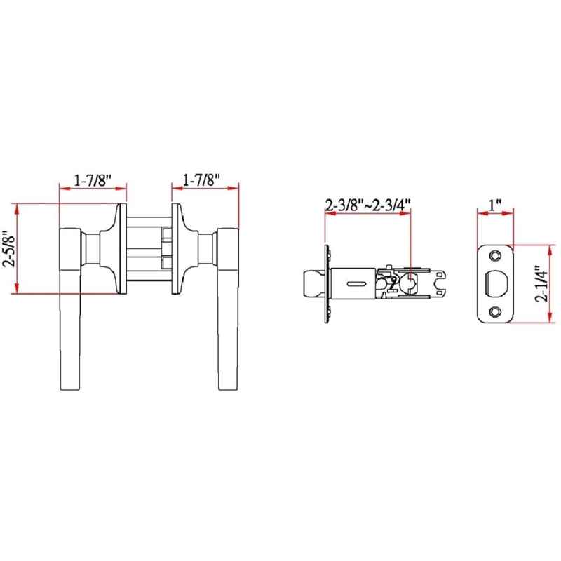 Scroll 2-Way Passage Door Lever in Satin Nickel 20-Pack
