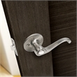 Scroll 2 Way Brass Privacy Door Lever in Satin Nickel 20 Pack
