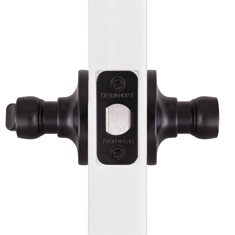 Design House Springdale Matte Black Brass Privacy Door Lever 20 Pack