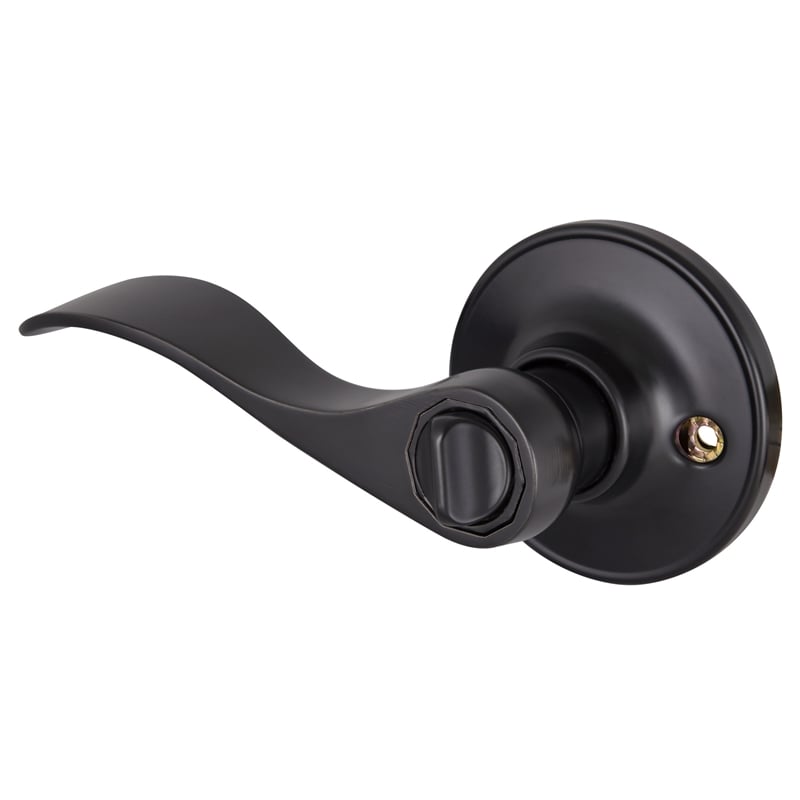 Design House Springdale Matte Black Brass Privacy Door Lever 20 Pack