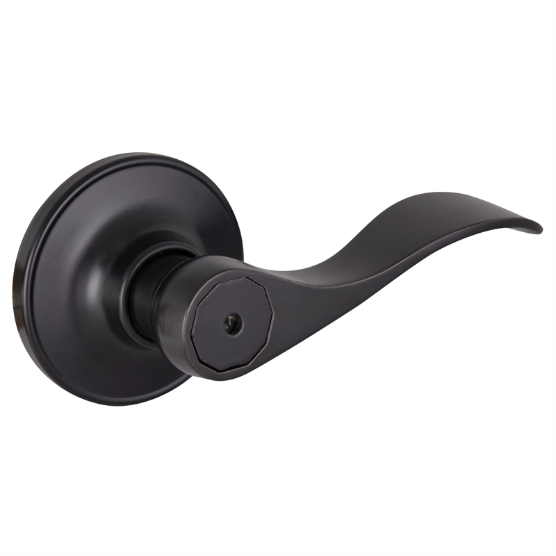 Design House Springdale Matte Black Brass Privacy Door Lever 20 Pack