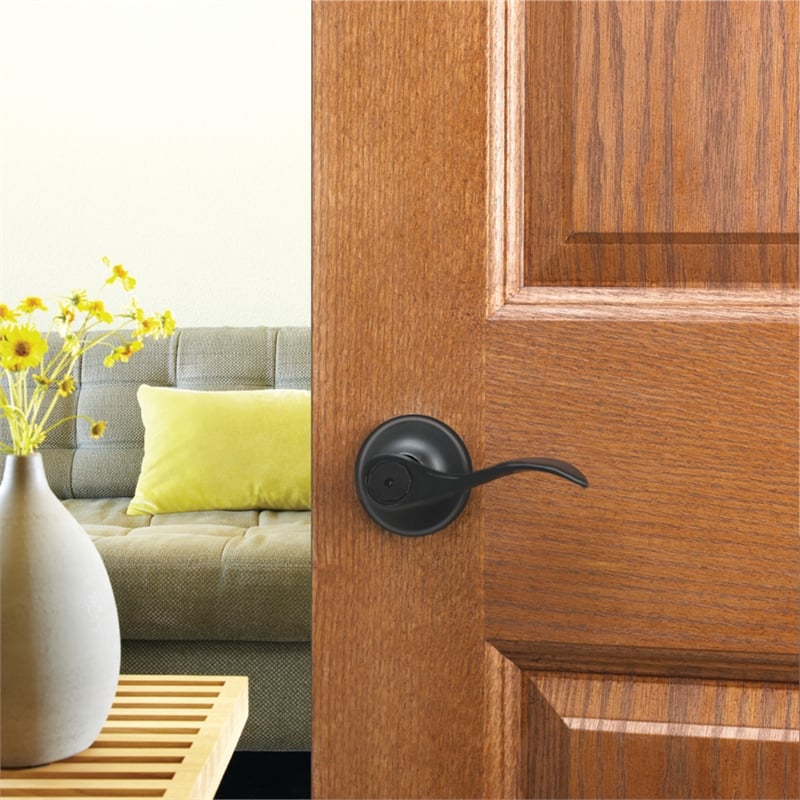 Design House Springdale Matte Black Brass Privacy Door Lever 20 Pack