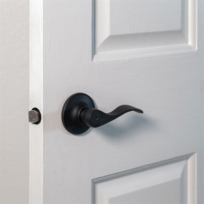 Design House Springdale Matte Black Brass Privacy Door Lever 20 Pack