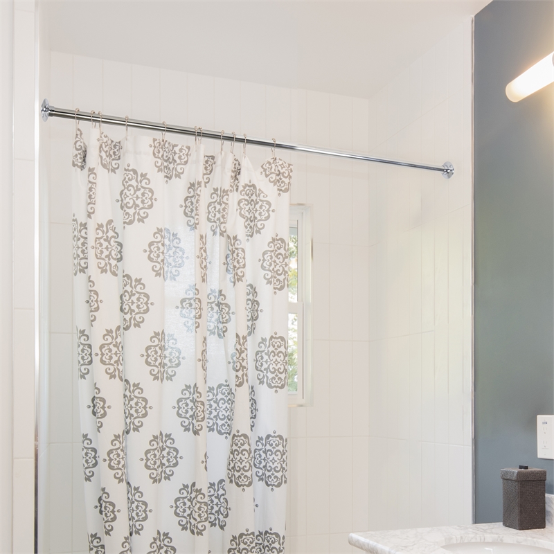Design House Aluminum Shower Rod in Polished Chrome 60-in. 25-Pack