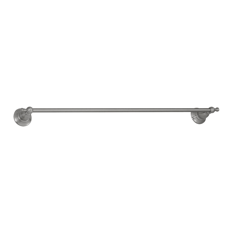 Design House Oakmont Traditional Brass Towel Bar in Nickel 24-inches
