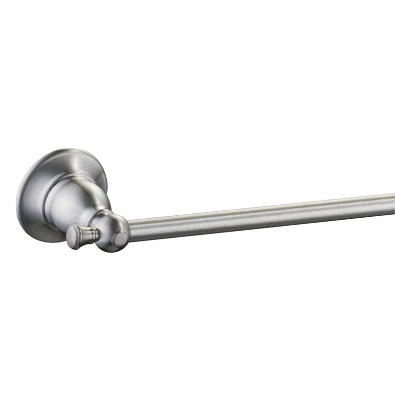 Design House Oakmont Traditional Brass Towel Bar in Nickel 24-inches