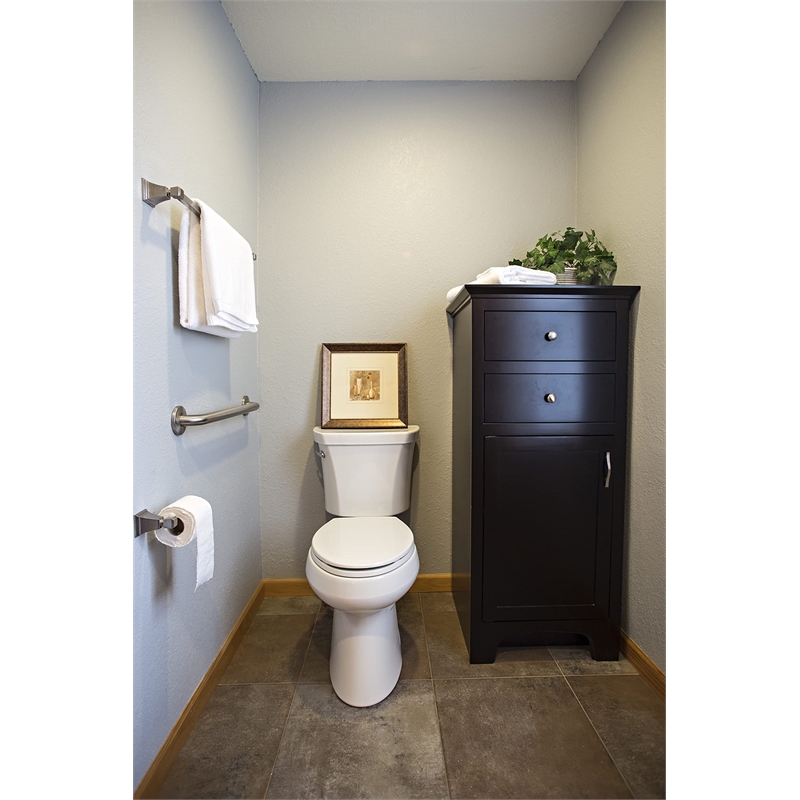 Design House Torino Brass Single-Post Toilet Paper Holder in Nickel