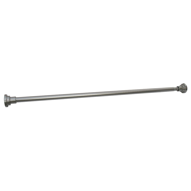 Design House 560912 Classic Adjustable 42 to 72-inch Shower Rod in Satin Nickel