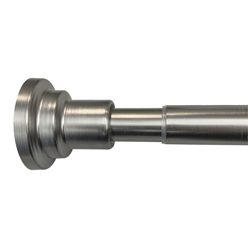 Design House 560912 Classic Adjustable 42 to 72-inch Shower Rod in Satin Nickel