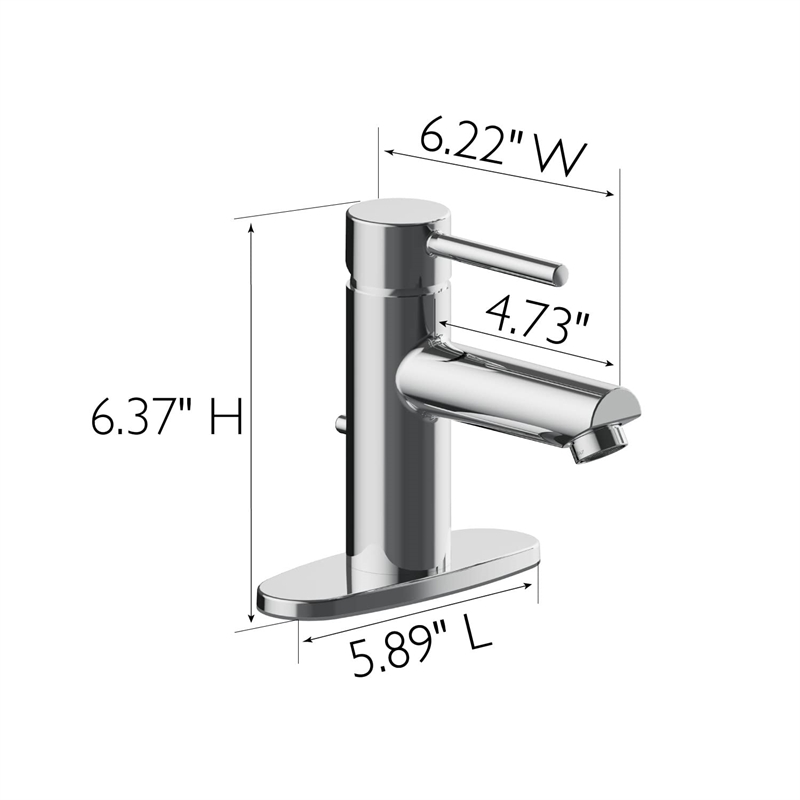Design House Eastport II Single-Handle Bathroom Faucet in Chrome