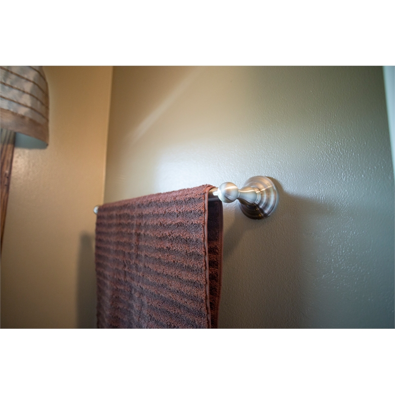 Design House Calisto Metal Towel Bar in Satin Nickel 30-in.