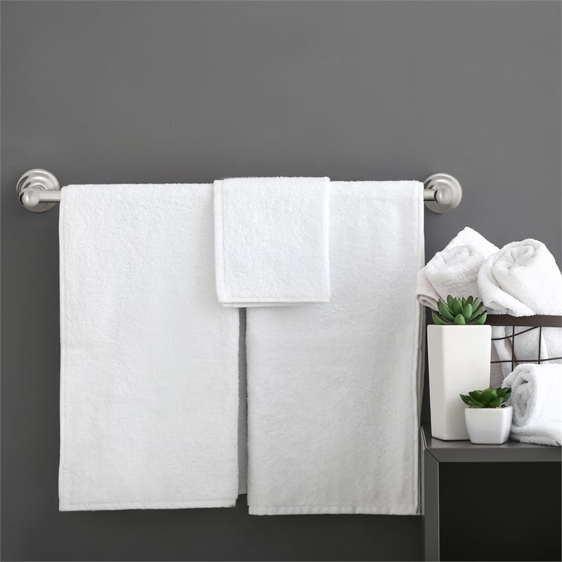 Design House Calisto Metal Towel Bar in Satin Nickel 30-in.