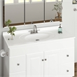 Design House Eastport II Centerset Bathroom Faucet in Satin Nickel
