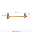 Design House Dalton Towel Bar in Honey Oak 30-in.
