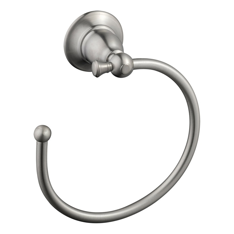 Design House Oakmont Towel Ring in Satin Nickel