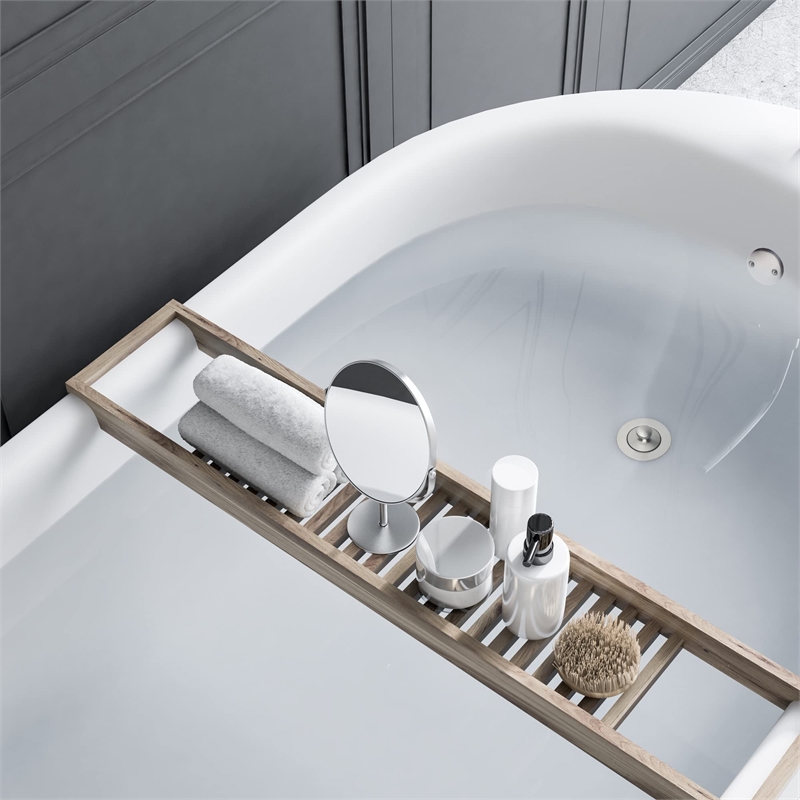 Design House Lift and Turn Bath Drain Kit in Satin Nickel