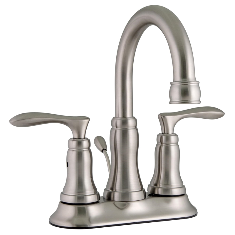 Design House Madison Centerset 2-Handle Faucet in Satin Nickel 4-in.