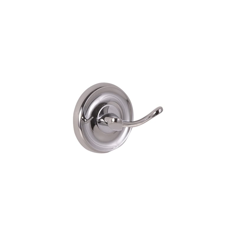 Design House San Martin Aluminum Double Robe Hook in Polished Chrome