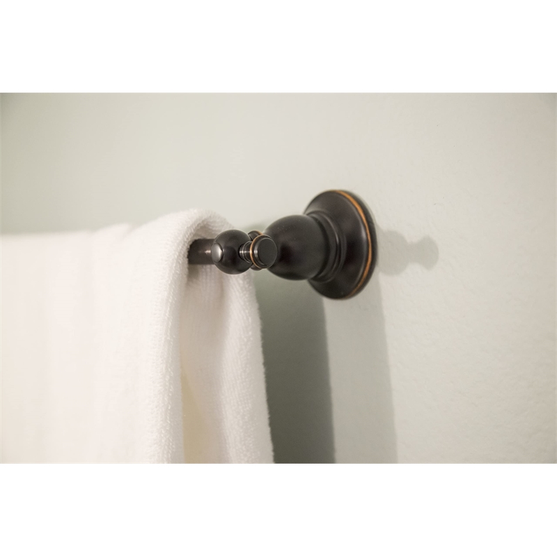 Design House Oakmont Towel Bar in Oil-Rubbed Bronze 24-in.