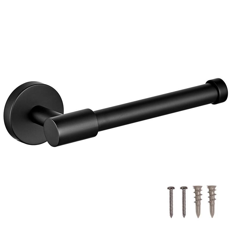 Design House Graz Park Metal Toilet Paper Holder in Matte Black