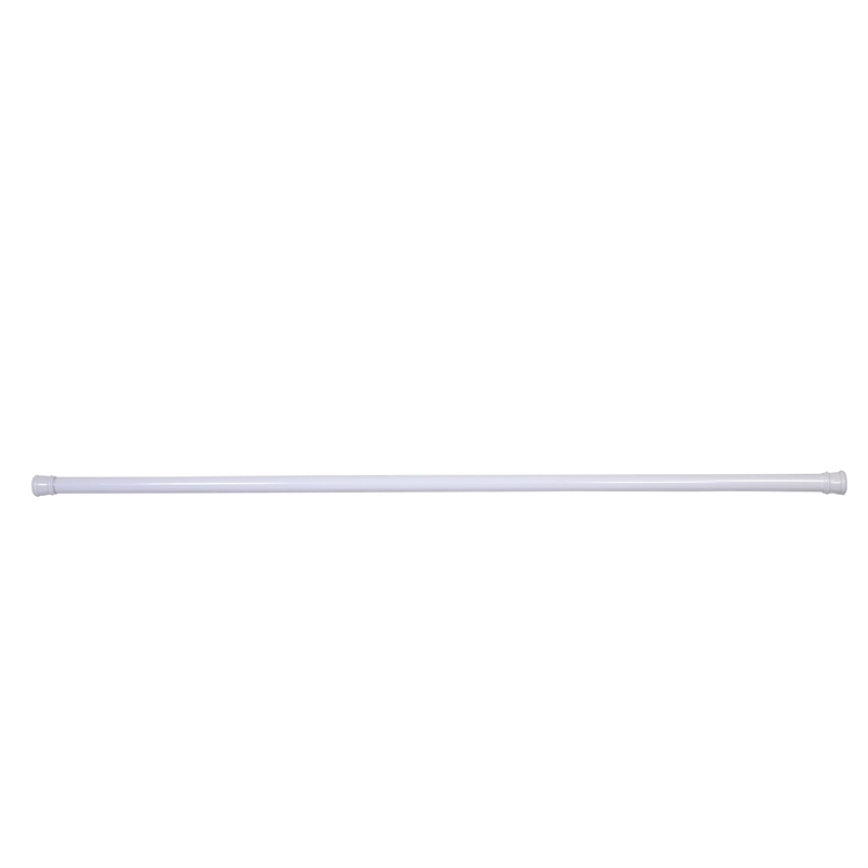 Design House Adjustable 50-84 inches Tension Steel Bathroom Shower Rod in White
