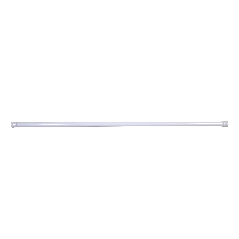 Design House Adjustable Stainless Steel Shower Curtain Rod in White 86-Inch