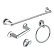 Alta Bay Bathroom Aluminum Hardware Kit in Polished Chrome 4-Piece