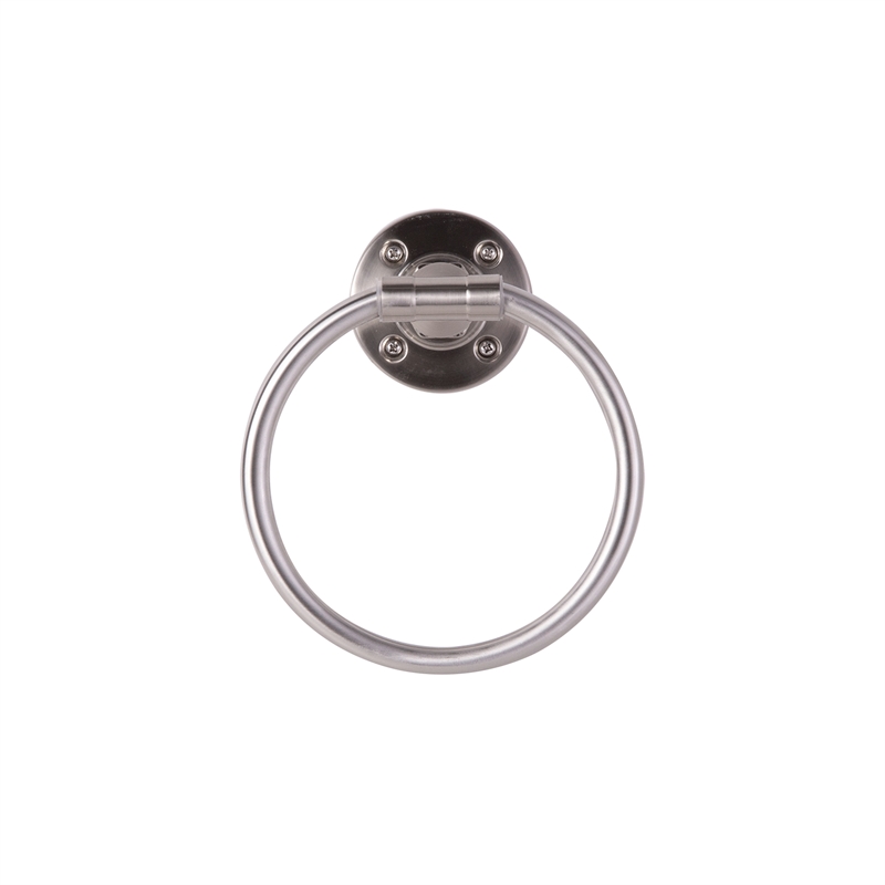 Design House Kimball Metal Towel Ring in Satin Nickel
