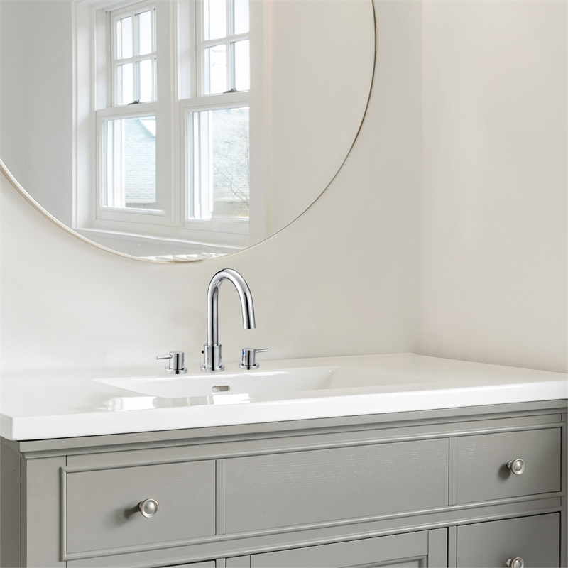 Eastport II Widespread Brass Faucet in Polished Chrome