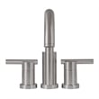 Geneva Centerset 2-Handle Bathroom Brass Faucet in Satin Nickel 4-Inch