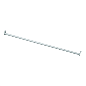 design house adjustable steel hanging closet rod in white 30 inch to 48 inch