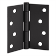 Design House Steel Door Hinge in Matte Black 4-Inch Square Corner 10 Pack