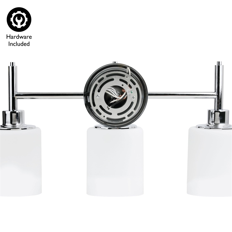 Design House Oslo Steel Wall Light in Satin Nickel