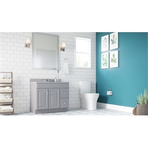 Design House Oslo Steel Wall Light in Satin Nickel