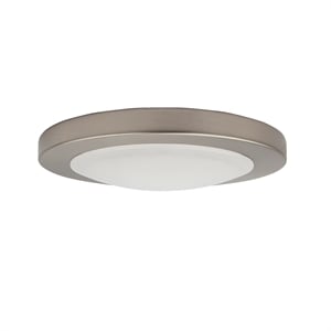 Design House Paxton LED Flush Mount Metal Ceiling Light in Satin Nickel