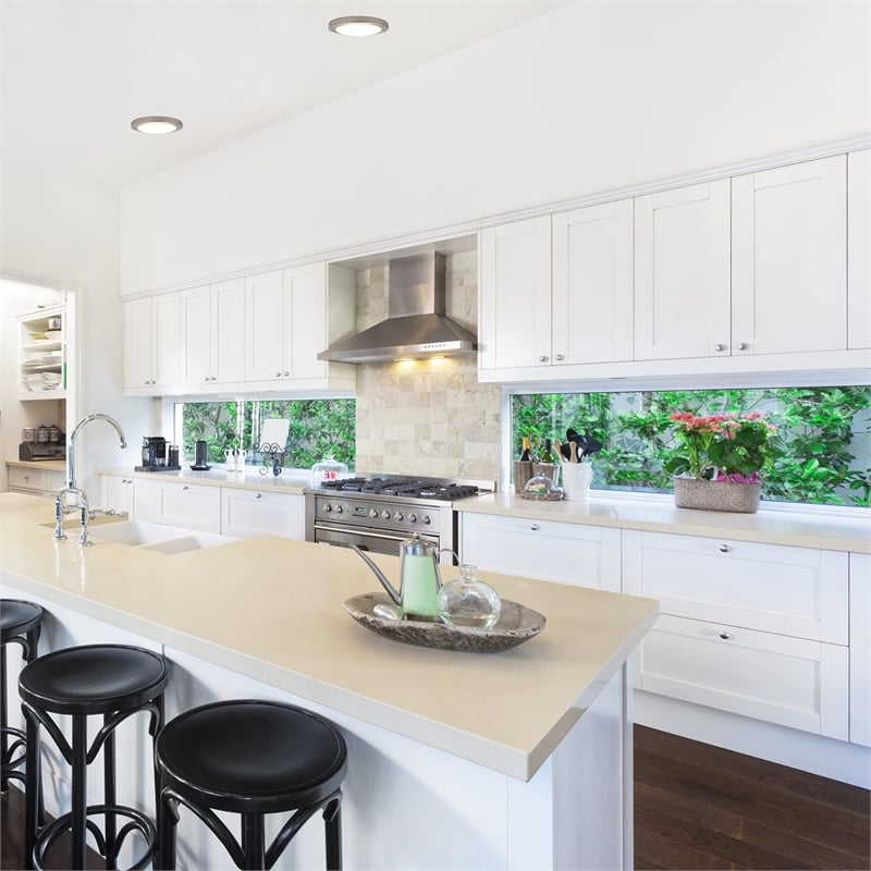 Design House Paxton LED Flush Mount Metal Ceiling Light in Satin Nickel