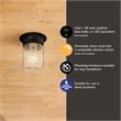 Design House Outdoor Steel Wall Mount Jelly Jar Wall Lantern Sconce in White