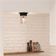 Design House Outdoor Steel Wall Mount Jelly Jar Wall Lantern Sconce in White