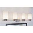Design House Oslo Steel Vanity Light in Brushed Nickel 4 Light