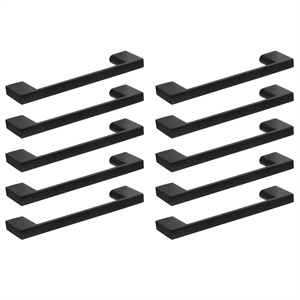 Caster Drawer Pull 33/4Inch Center to Center in Matte Black 10Pack
