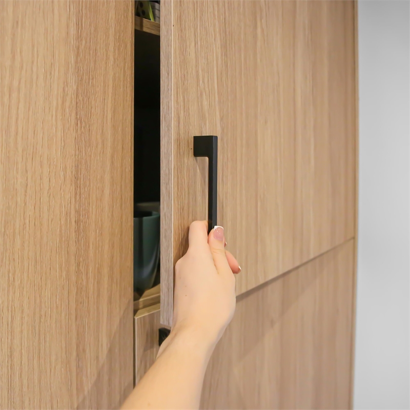 Caster Drawer Pull 33/4Inch Center to Center in Matte Black 10Pack