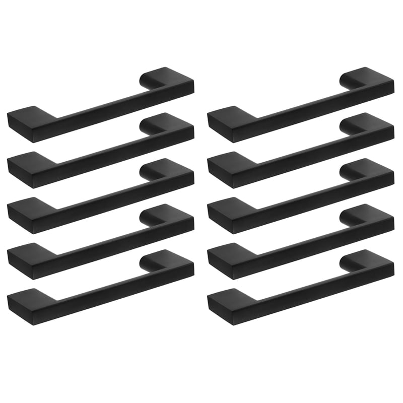 Caster Drawer Pull 3Inch Center to Center in Matte Black 10Pack